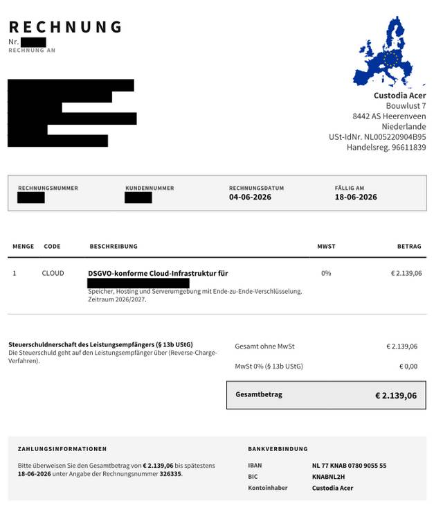 Fake-Rechnung