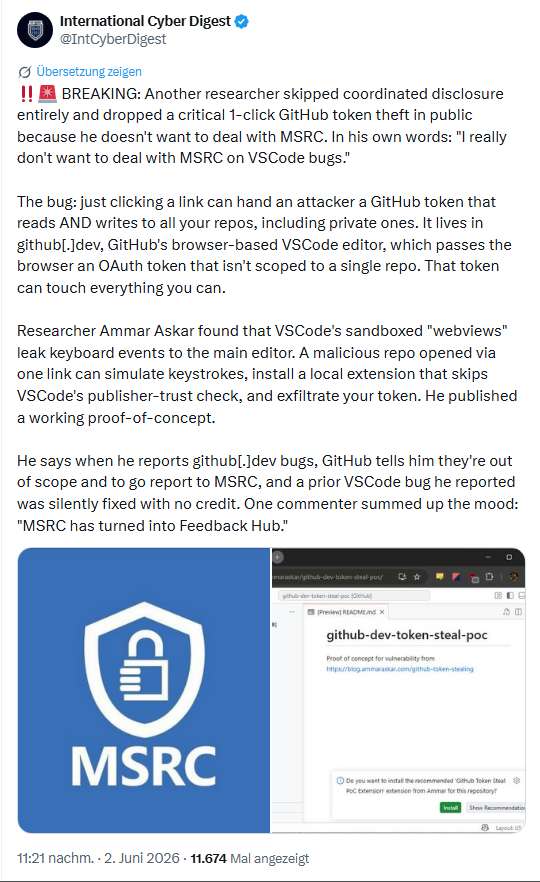 GitHub 0-Day