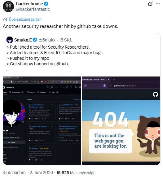 GitHub Kontosperre