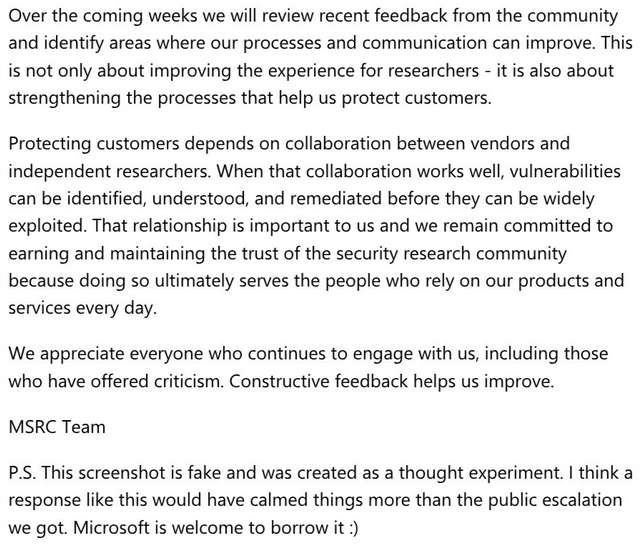 Florian Roth on MS-Deescalation