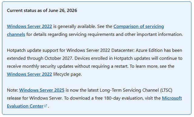 Windows Server 2022 Hotpatching
