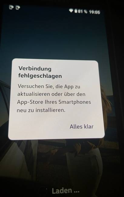 VW-App-Fehler