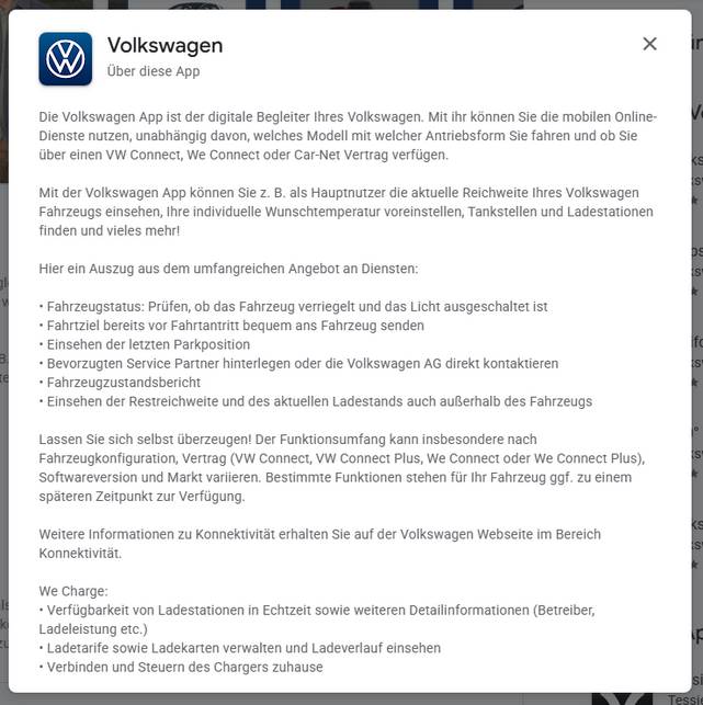 Volkwagen App