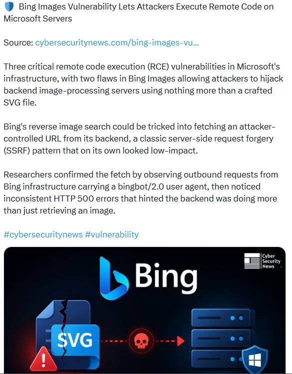 Bing Image-Schwachstellen