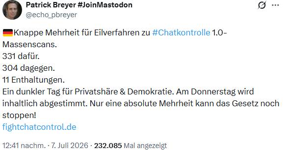EU-Chatkontrolle