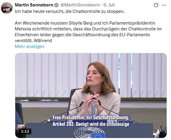 EU-Chatkontrolle Sonneborn
