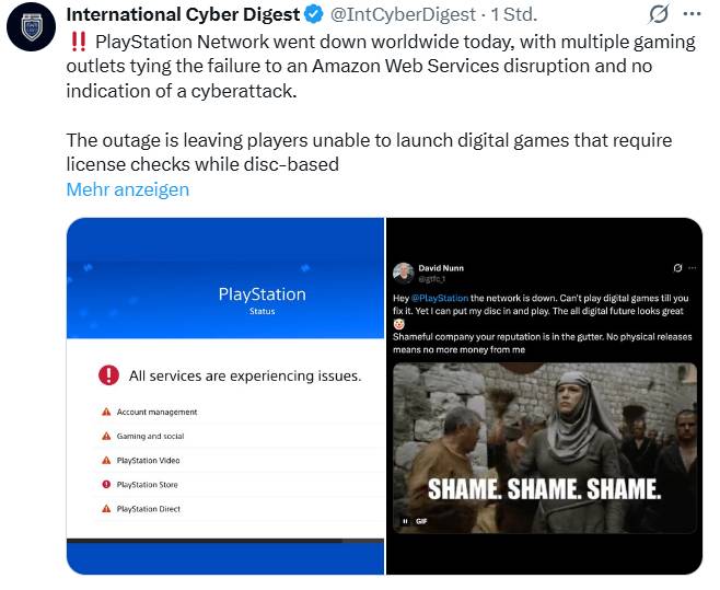 PlayStation Network down