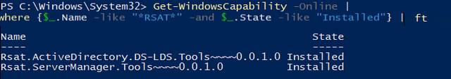 RSAT-Install-Status