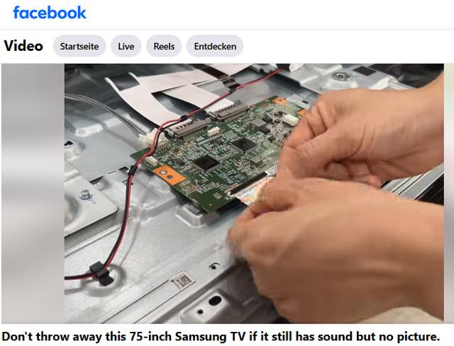 Samsung-TV-Repair Facebook