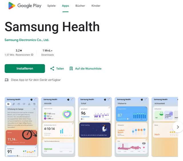 Samsung Health-App