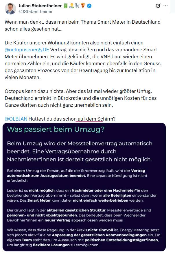 Smart Meter und Eigentümerwechsel