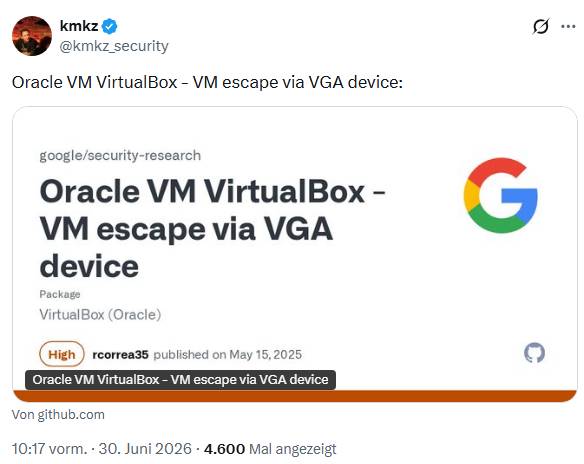 VirtualBox-VM-Escape VGA