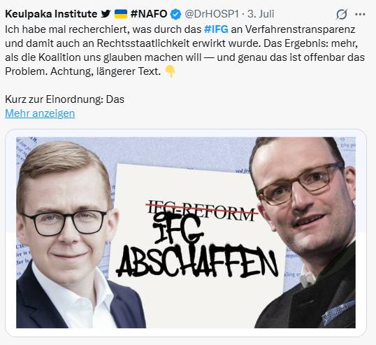 IFG: Aufgedeckte Fälle