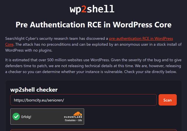 wp2shell-Checker