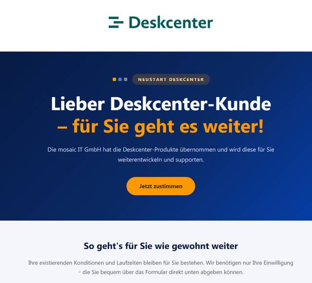 Deskcenter mosaic IT