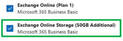 Exchange 50 GB Plus