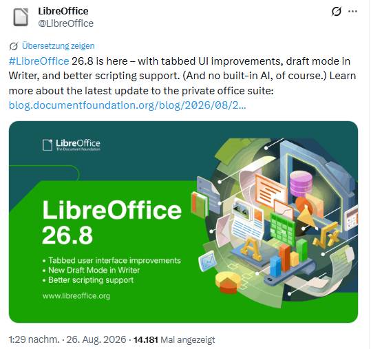 LibreOffice 26.8