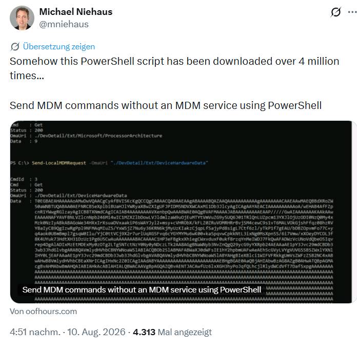 PowerShell-MDM