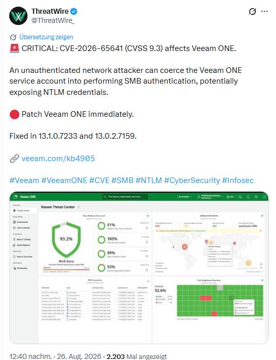 Veeam-One CVE-2026-65641