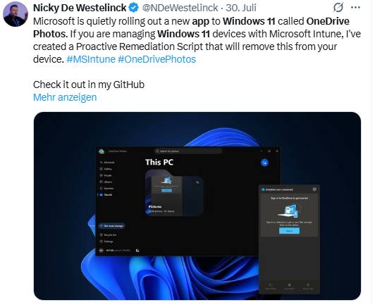 Windows 11 OneDrive Photos App