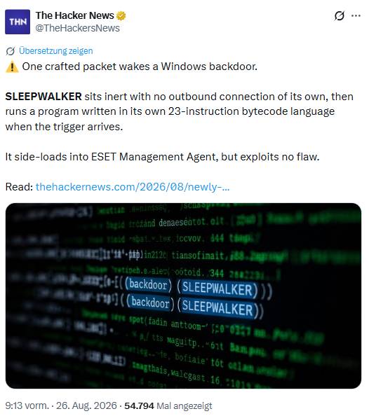 Windows Schwachstelle Sleepwalker