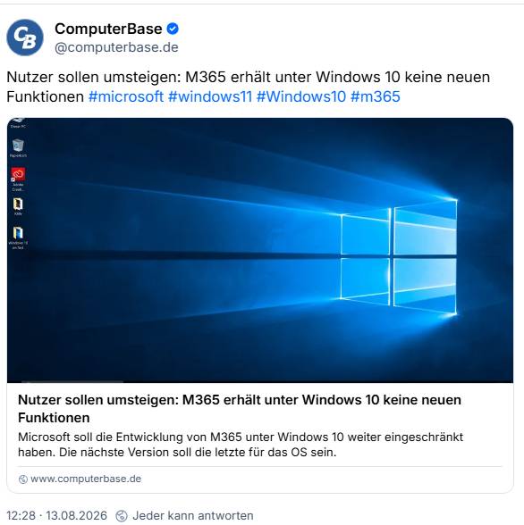Windows 10 M365-Updates