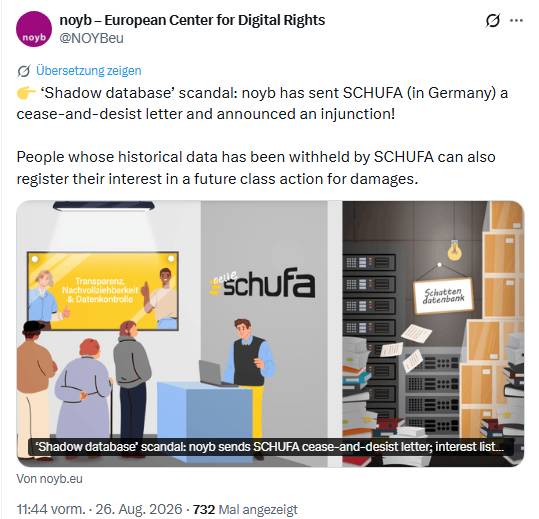 noyb Schufa