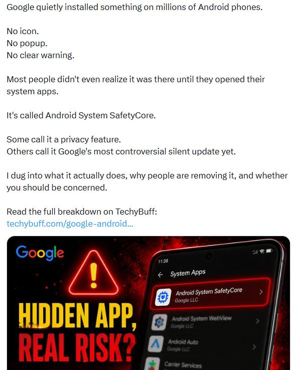 Android System SafetyCore