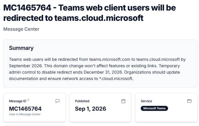 MC1465764-Teams URL
