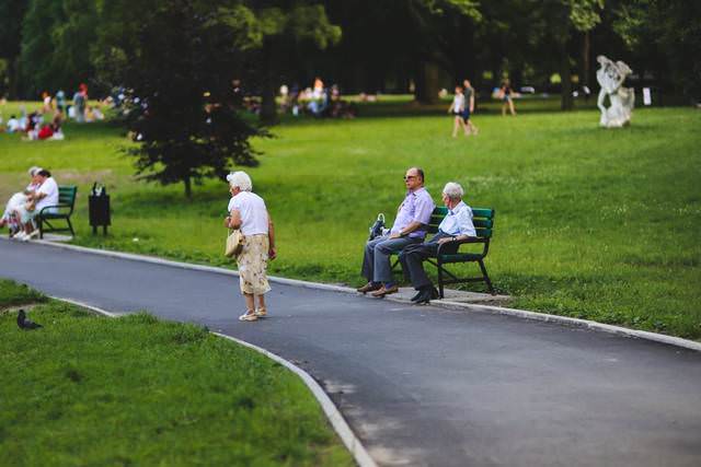 Senioren im Park