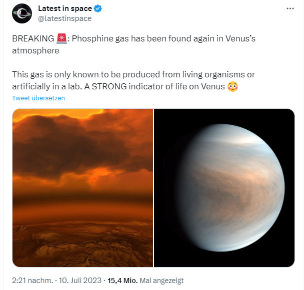 Phosphin auf der Venus