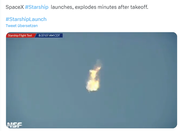 Starship explodiert