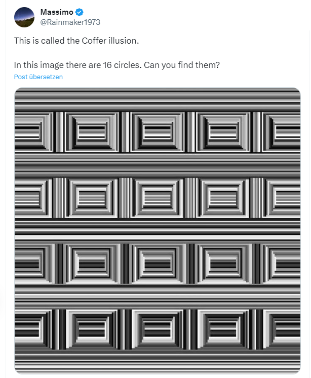 Coffer Illusion - wie viele Kreise siehst Du?