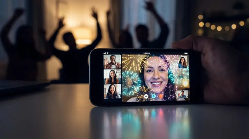 WhatsApp startet mit Feuerwerk und Konfetti ins neue Jahr