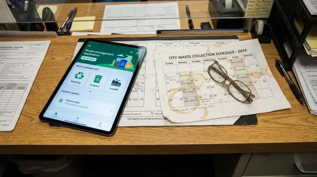Abfallkalender: Digitaler Zwang spaltet Kommunen
