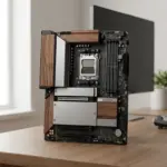 GIGABYTE X870E AERO X3D WOOD: Mainboard mit echtem Holz fürs Wohnzimmer