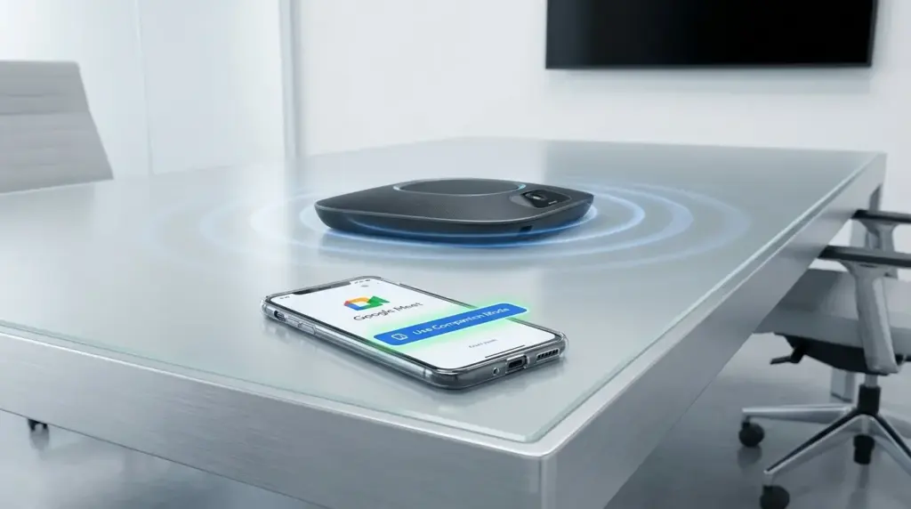 Google Meet: Ultraschall erkennt automatisch Konferenzraum-Betritt