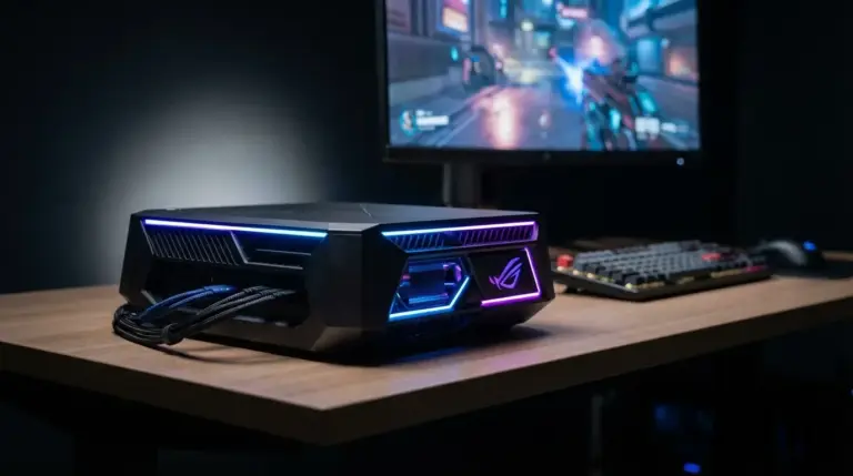 ROG GR70: ASUS' Mini-PC bringt Desktop-Power auf drei Liter